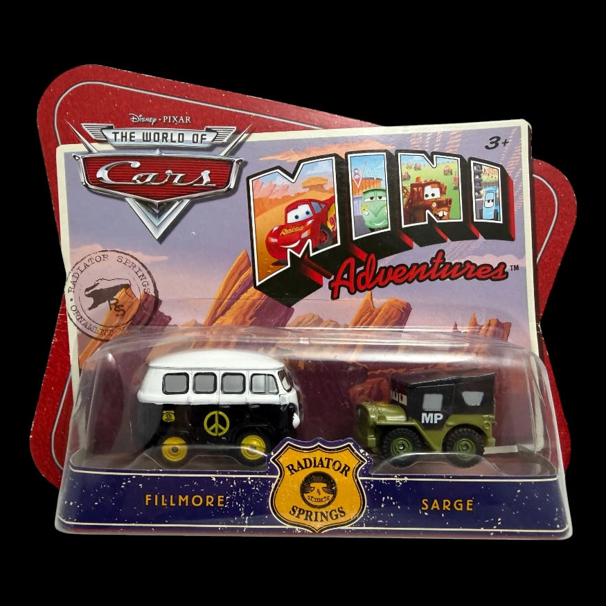 🔥 Disney Pixar Cars Mini Adventures – Fillmore & Sarge 2-Pack image 0