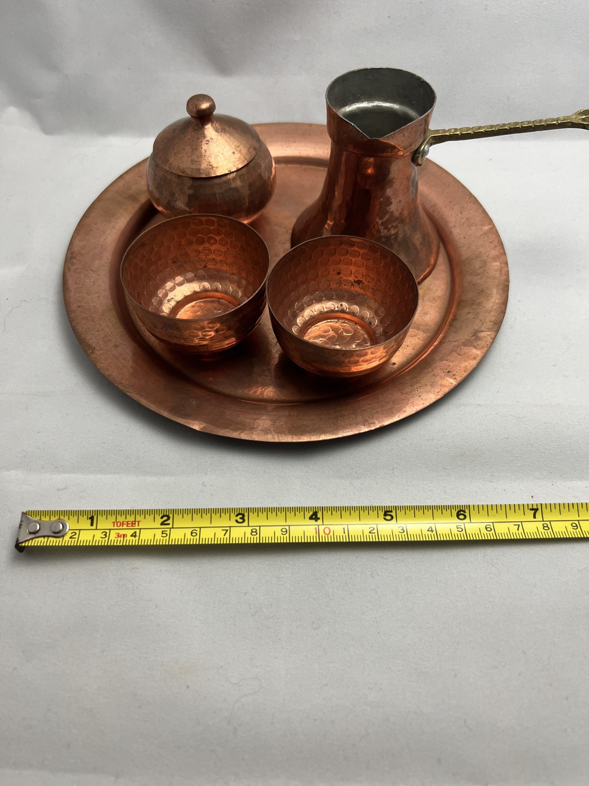 Hand Hammered Copper Coffee Set image 2