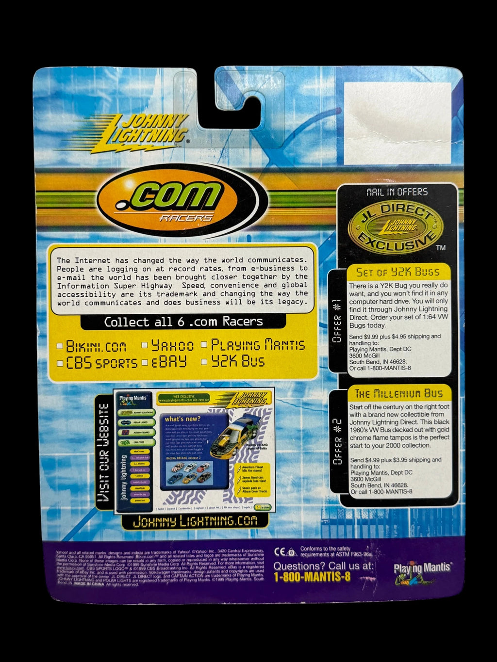 Johnny Lightning .com Racers – Millennium VW Van | Y2K Era Die-Cast Collectible image 3