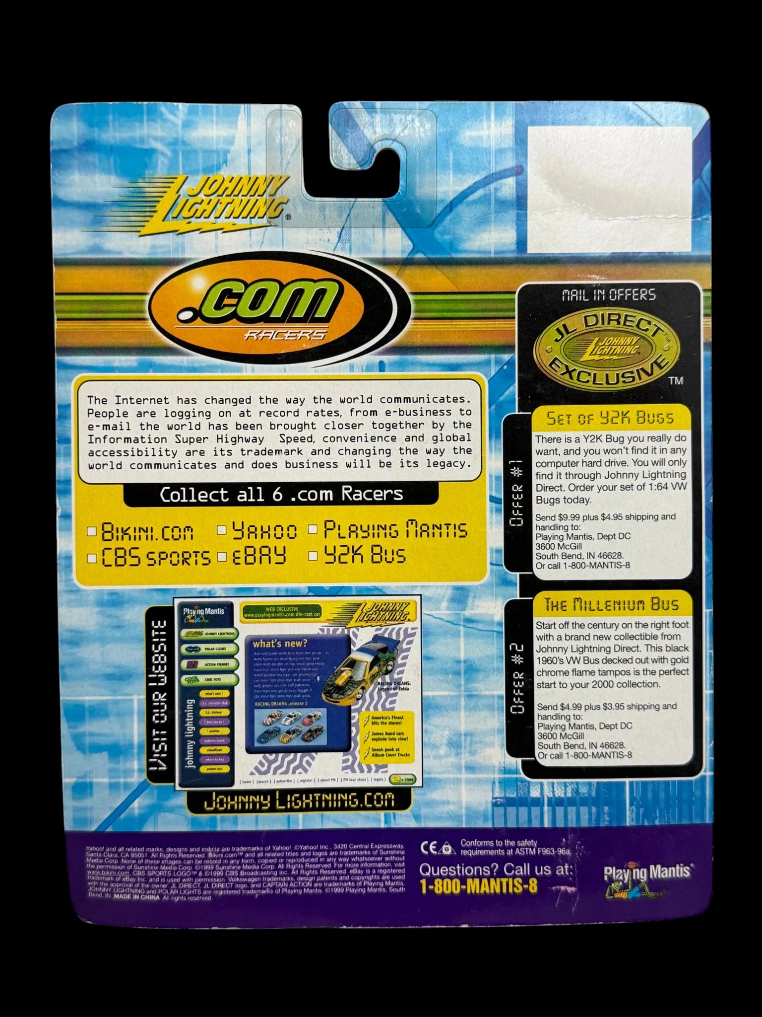 Johnny Lightning .com Racers – Millennium VW Van | Y2K Era Die-Cast Collectible image 3