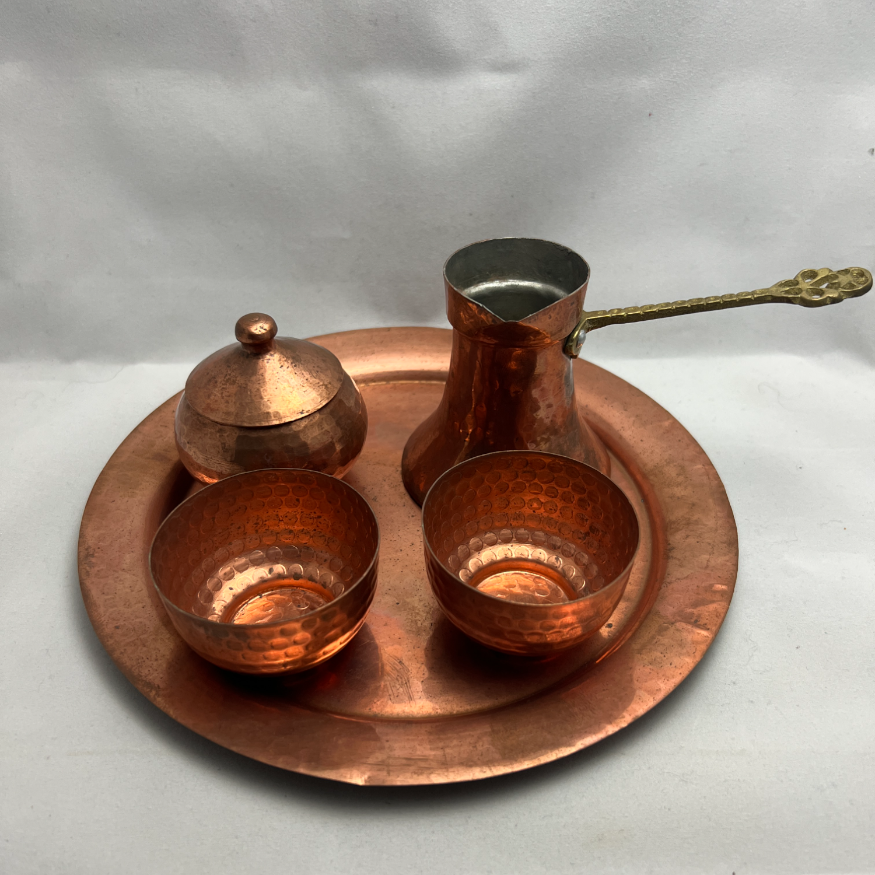 Hand Hammered Copper Coffee Set image 0
