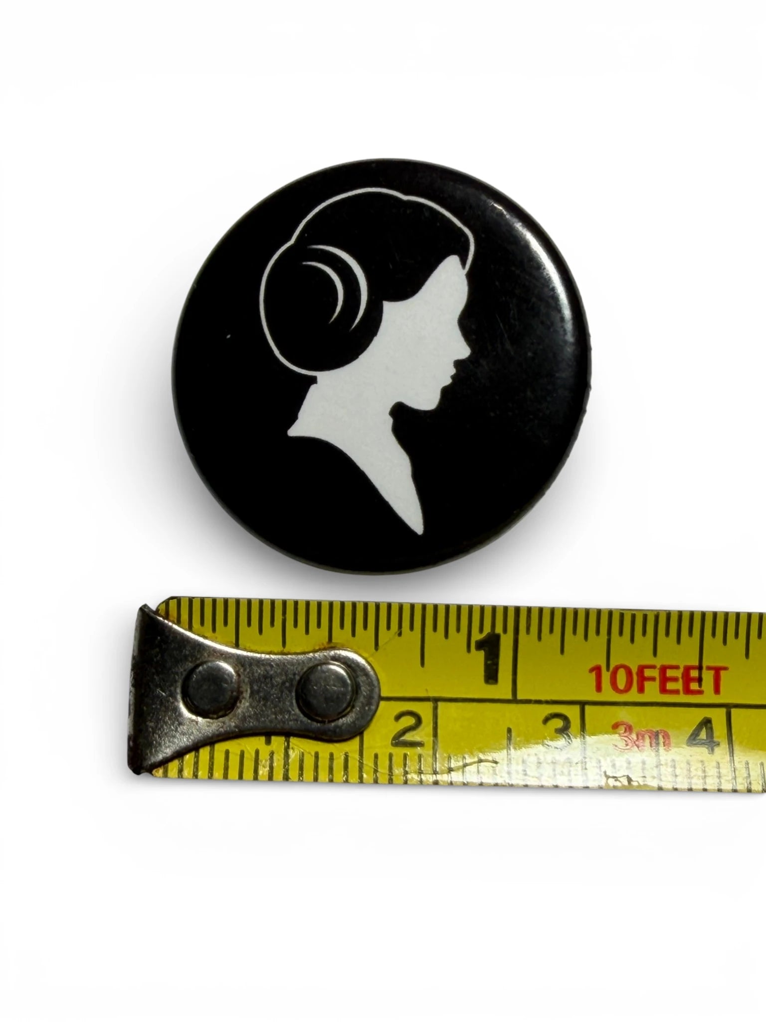 ✨ Princess Leia Silhouette Metal Button – Star Wars | Rare Vintage ✨ image 2