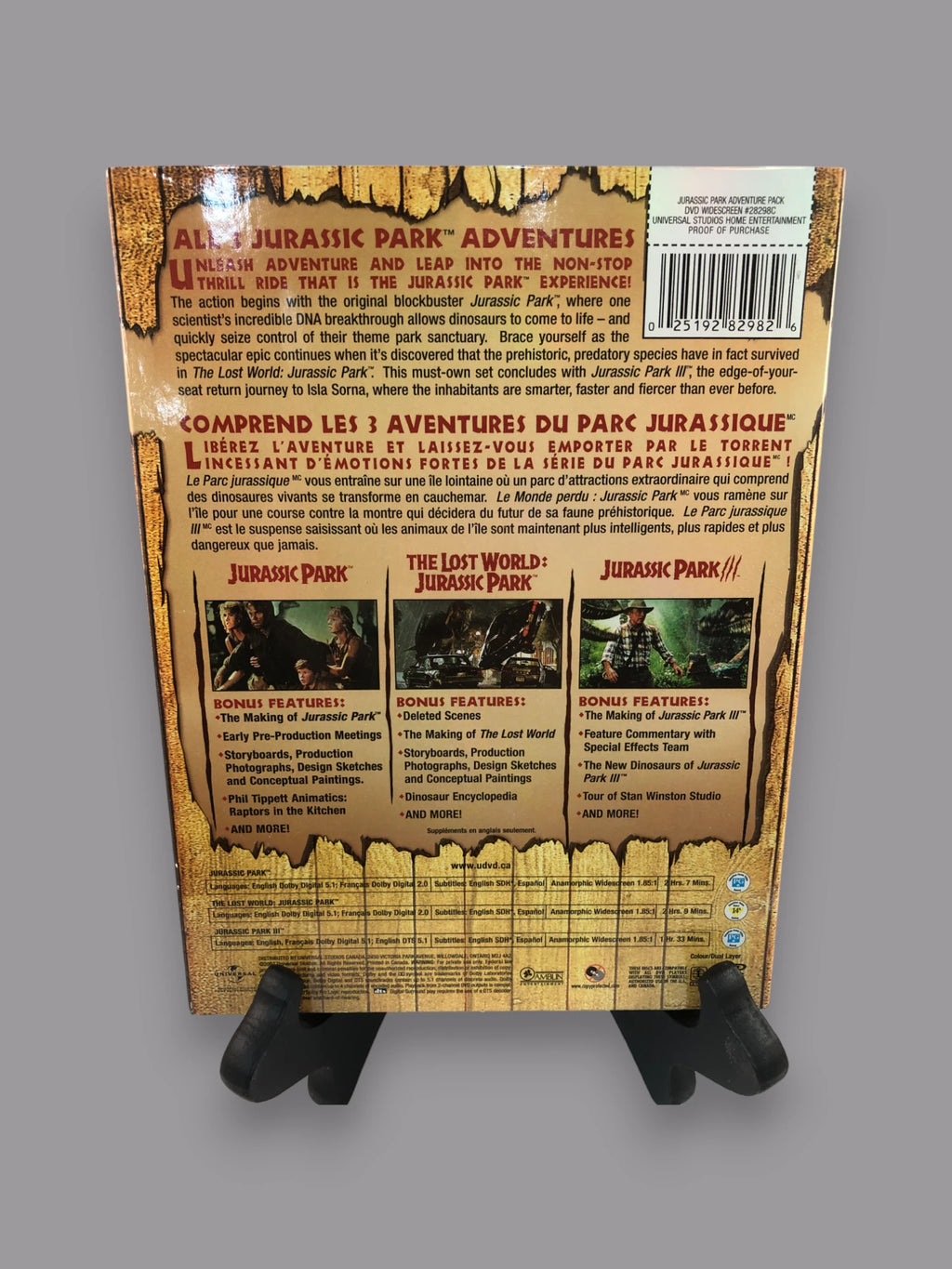 Jurassic Park Adventure Pack – The Franchise Collection (DVD Set) image 1