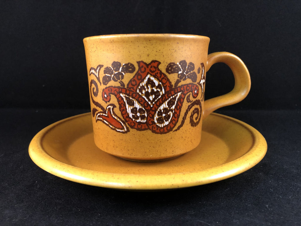 6 x Vintage Palissy Royal Worcester Beauvais 72  Cup + Saucer Set c1970 image 2