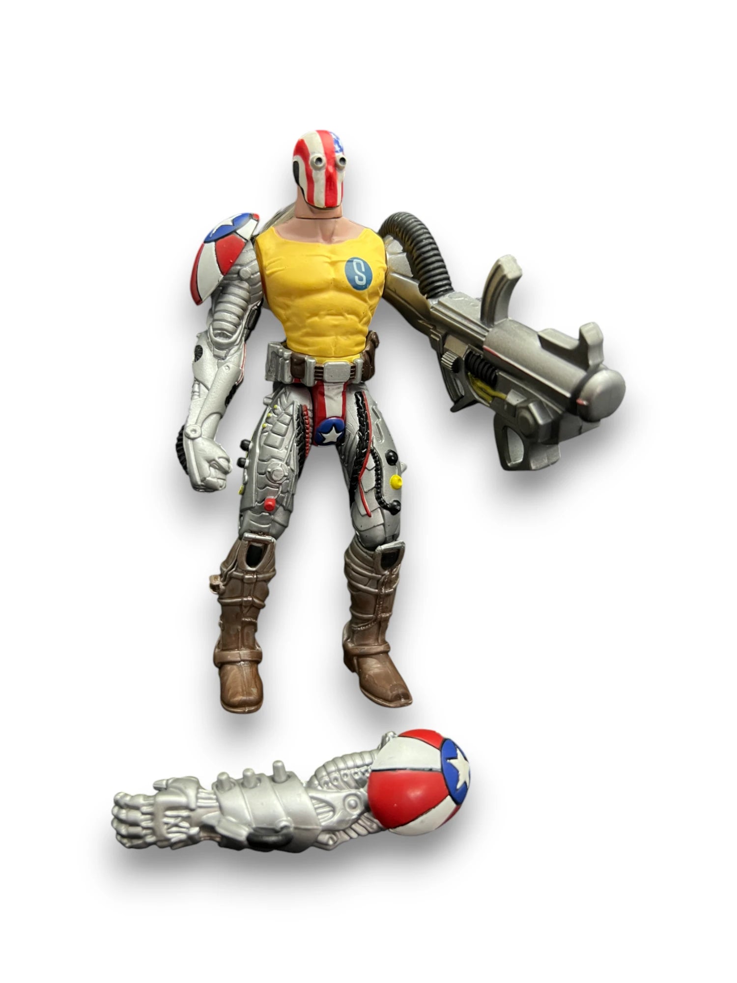 🔥 Super Patriot (Painted Face) – Legendary Comic Book Heroes: Pitt Series Loose Action Figure (2007 Marvel Toys) 🔥 image 2