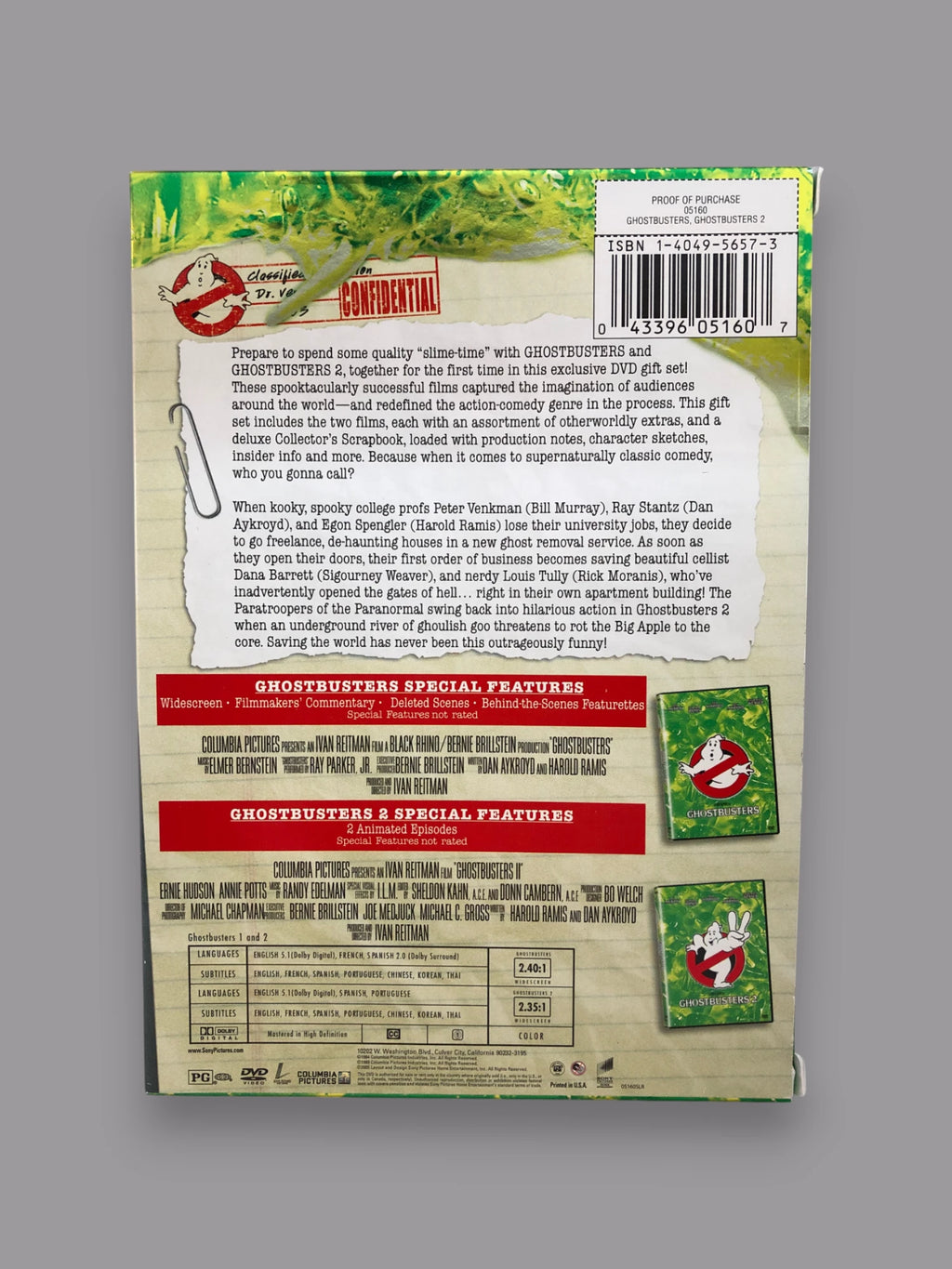 Ghostbusters 1 & 2 – Double Feature Gift Set (DVD) image 2