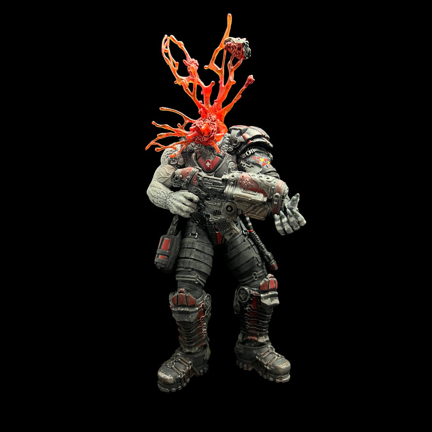 🔥 Headshot Locust Drone – Gears of War Action Figure (2008 NECA Basic Series) Loose 🔥 image 0