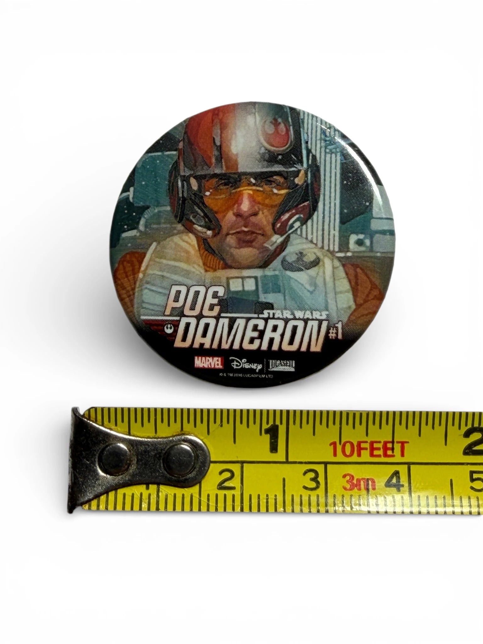 🚀 Poe Dameron Metal Button – Star Wars | Marvel Comics Promo 🚀 image 3