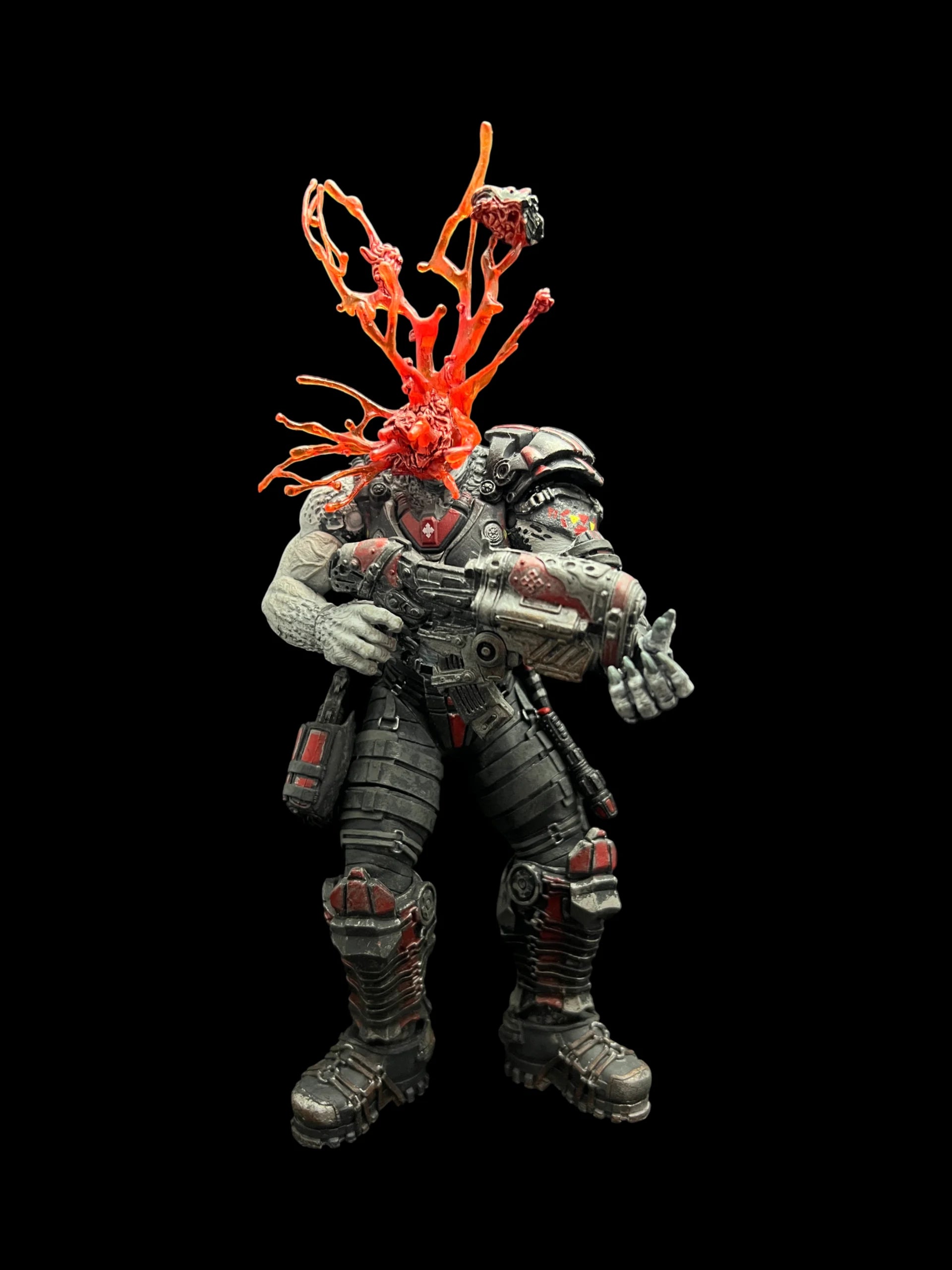 🔥 Headshot Locust Drone – Gears of War Action Figure (2008 NECA Basic Series) Loose 🔥 image 1