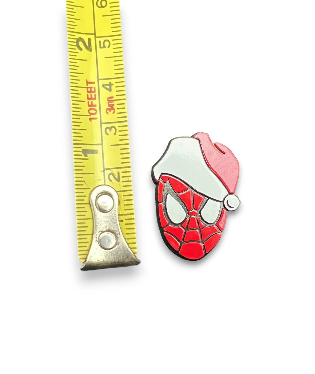 Spider-Man Santa Hat Plastic Pin – Holiday Edition image 2