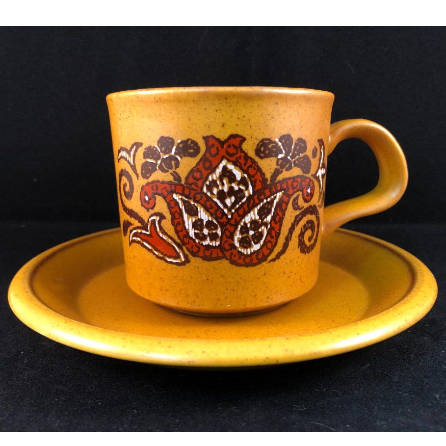 6 x Vintage Palissy Royal Worcester Beauvais 72  Cup + Saucer Set c1970 image 0