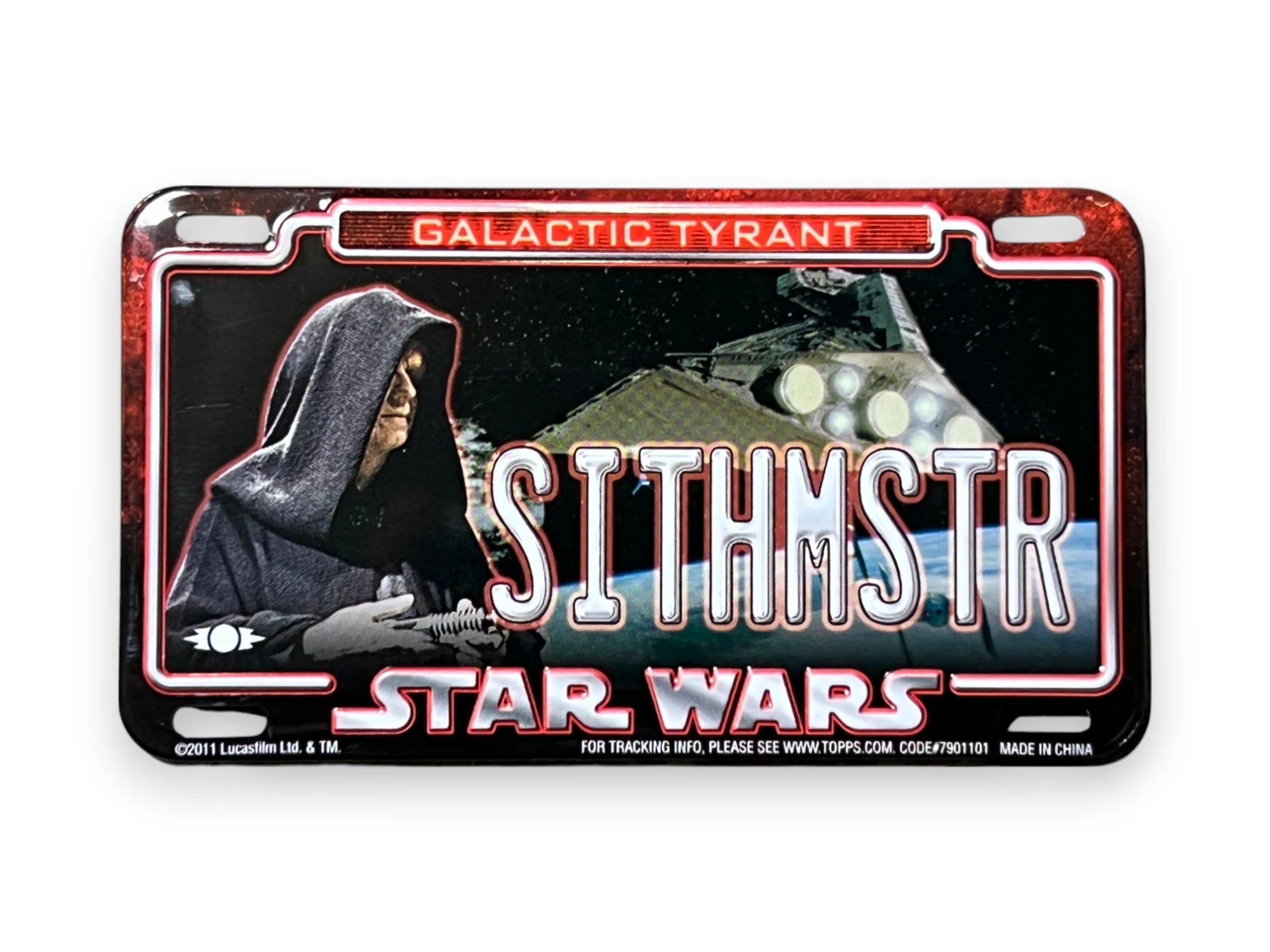 Star Wars “SITHMSTR” Galactic Tyrant Topps Power Plate Magnet image 1