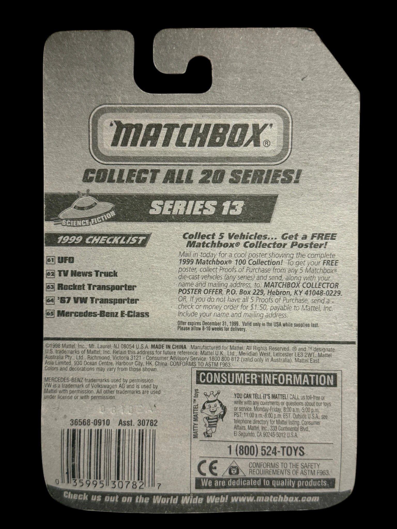 Matchbox ’67 VW Transporter – Science Fiction Series #64 | UFO Theme Die-Cast image 3