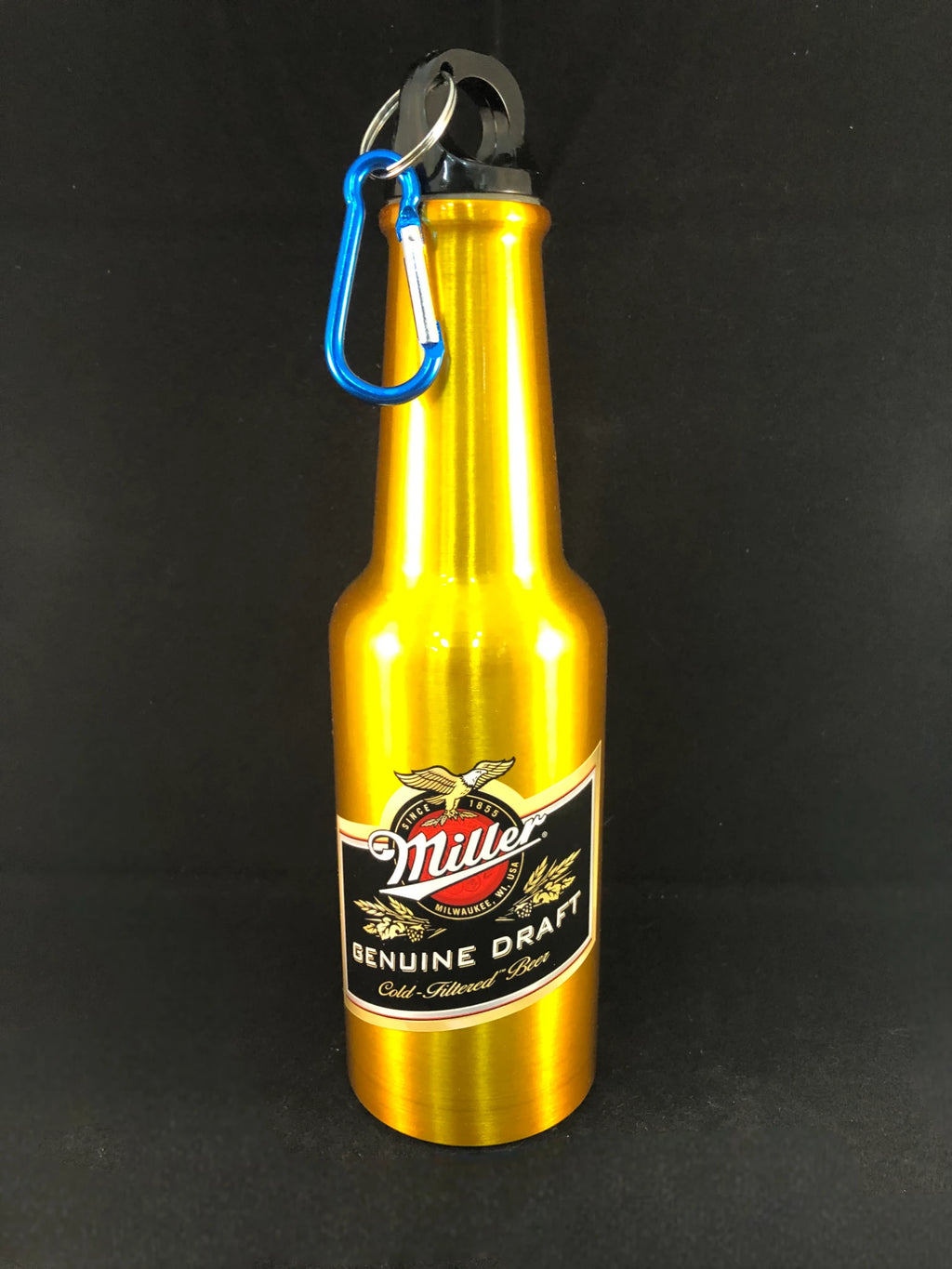 Miller Genuine Draft Bottle-Shaped Aluminum Water Bottle image 1
