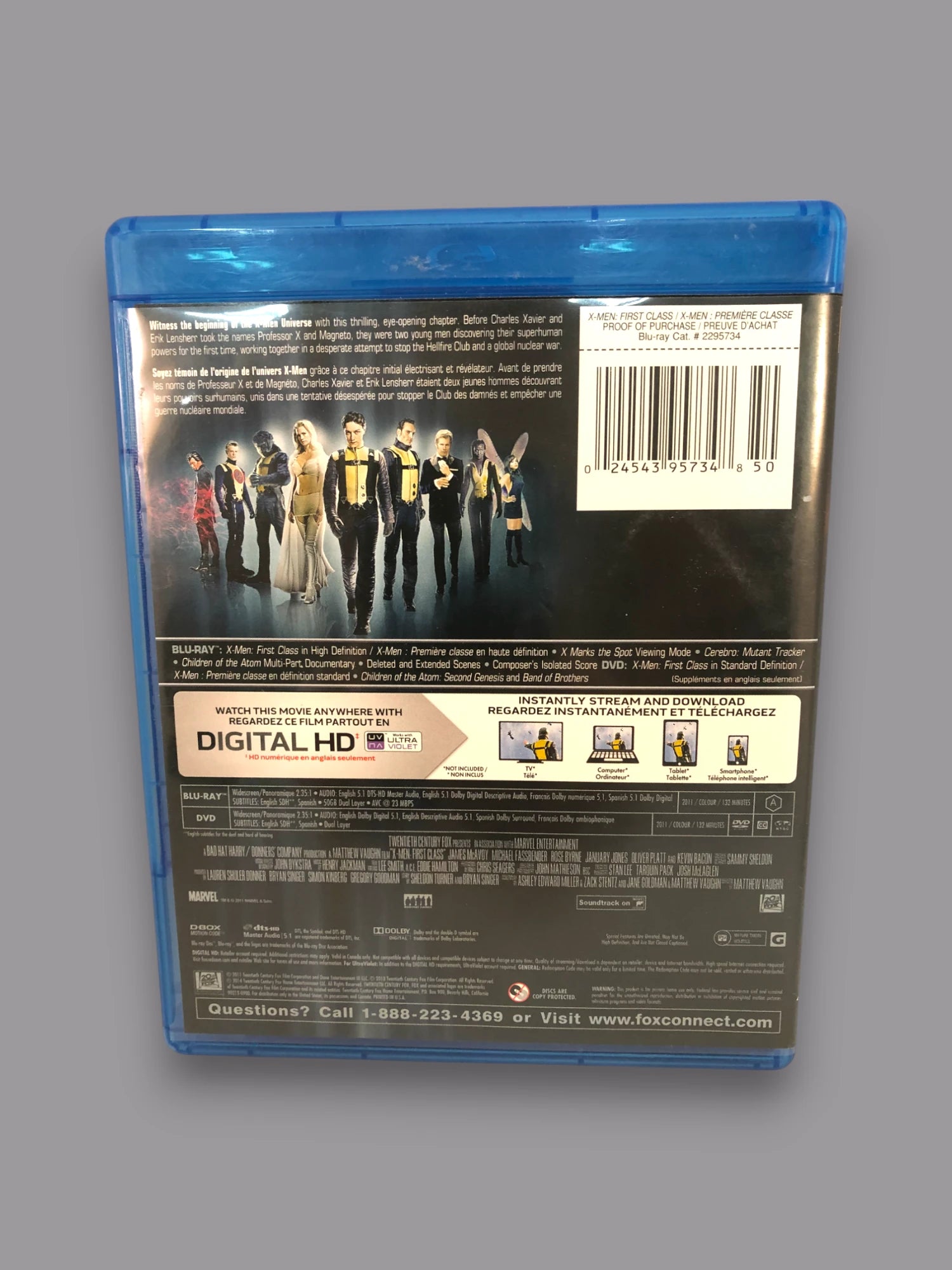 X-Men: First Class (Blu-ray + DVD) image 2