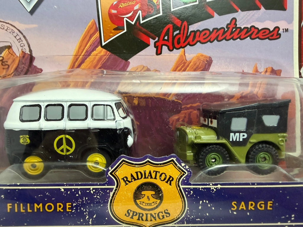 🔥 Disney Pixar Cars Mini Adventures – Fillmore & Sarge 2-Pack image 2