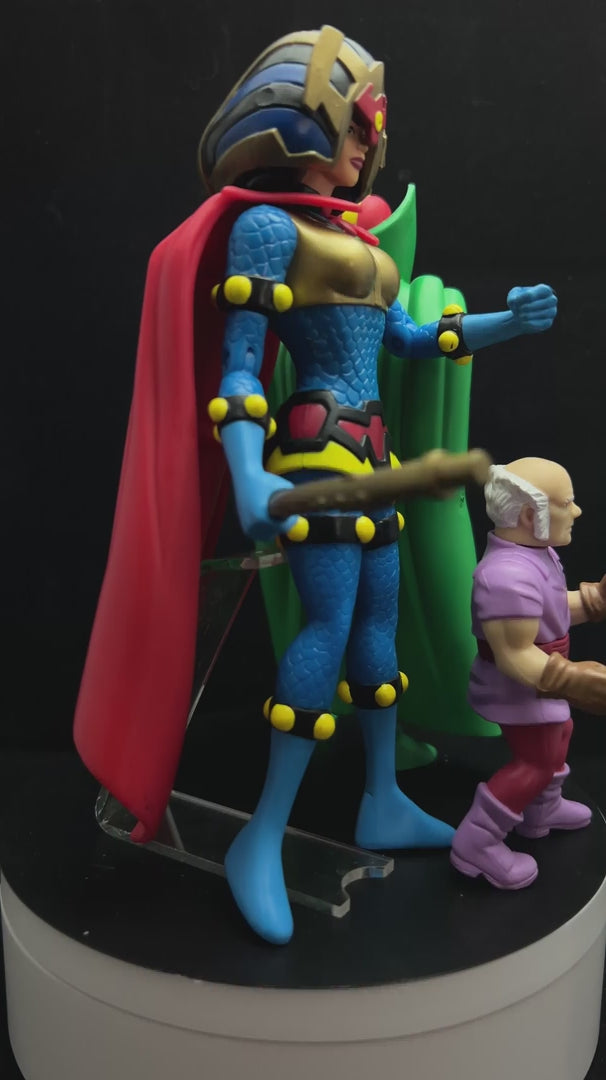 Mister Miracle, Big Barda & Oberon Deluxe Figure Set