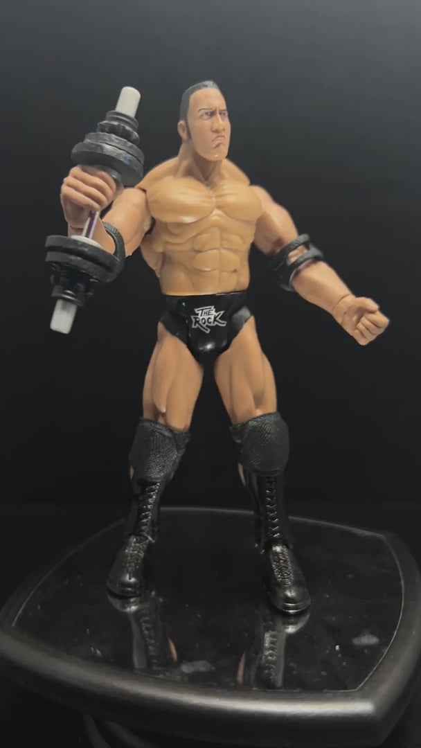🔥 WWF The Rock Titan Tron Live “House of Pain” Action Figure 🔥