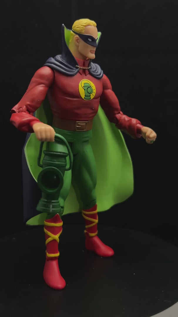 🟢 Green Lantern Alan Scott Golden Age – Justice Society of America JSA Figure (2000 DC Direct) Loose 🟢